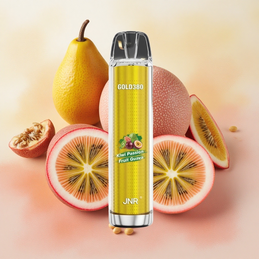 JNR Glod380 6000 Puffs 13ml E-liquid Capacity Kiwi Passion Fruit Guava