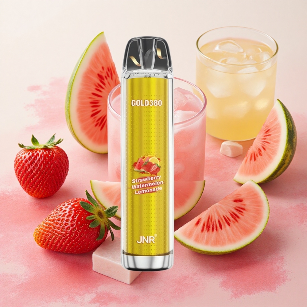 JNR Glod380 6000 Puffs 13ml E-liquid Capacity Strawberry Watermelon Lemonade