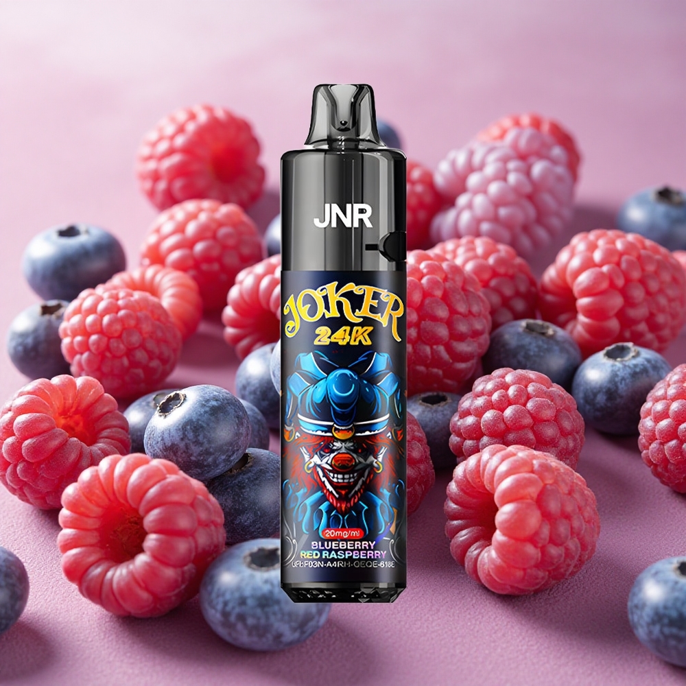 JNR Joker 24000 Puffs 2% Nicotine Disposable Vape Blueberry Red Raspberry