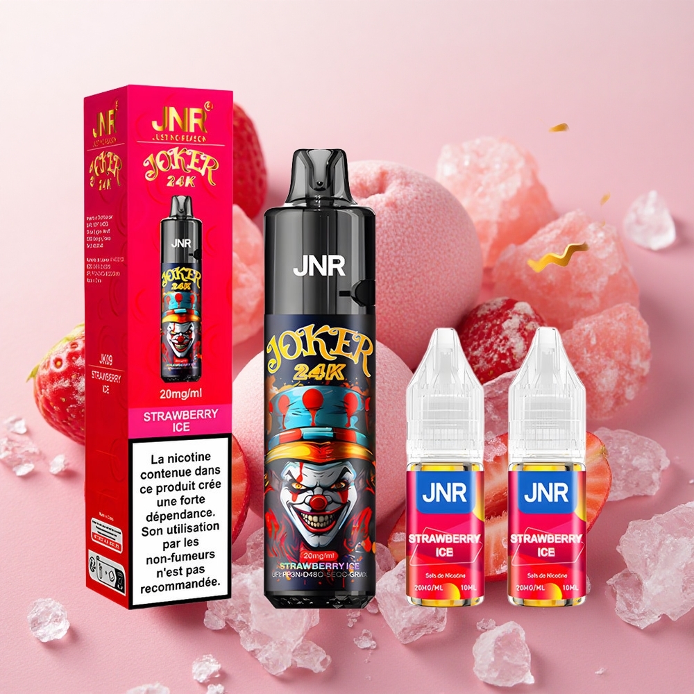 JNR Joker 24000 Puffs 2% Nicotine Disposable Vape Strawberry Ice