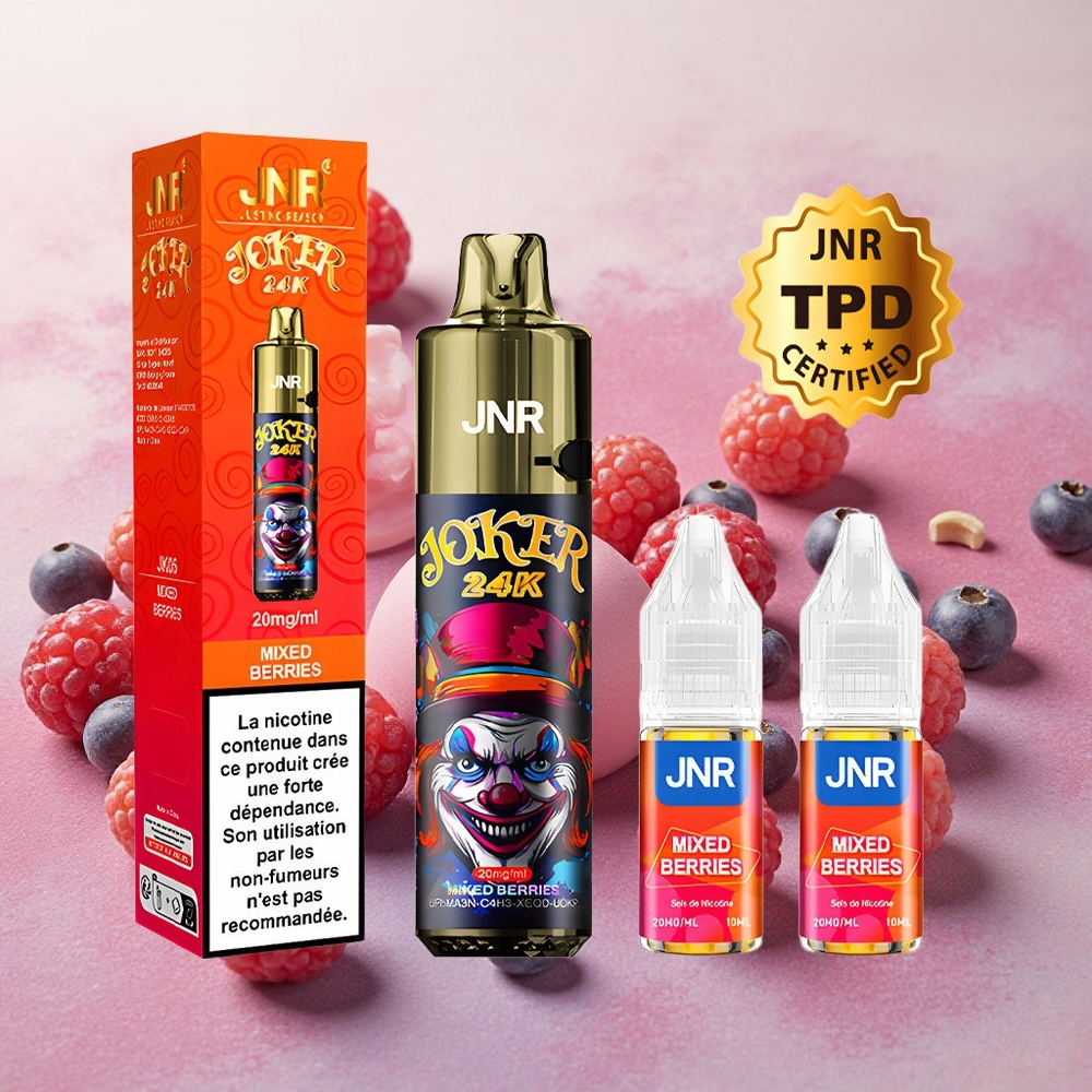 JNR Joker 24K 24000 Puffs 2% Nicotine Disposable Vape Mixed Berries