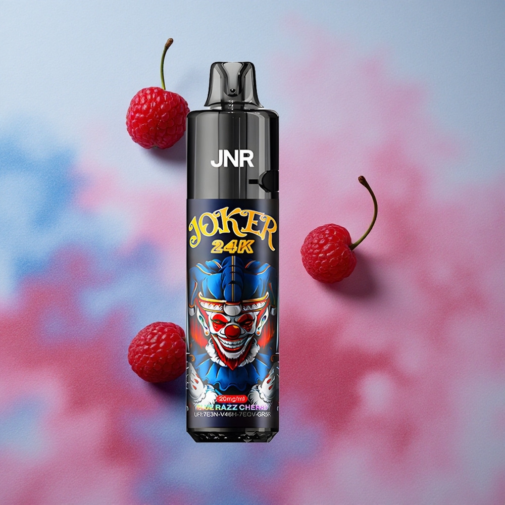 JNR Joker 24K Puffs 2% Nicotine Type-C Charging Blue Razz Cherry