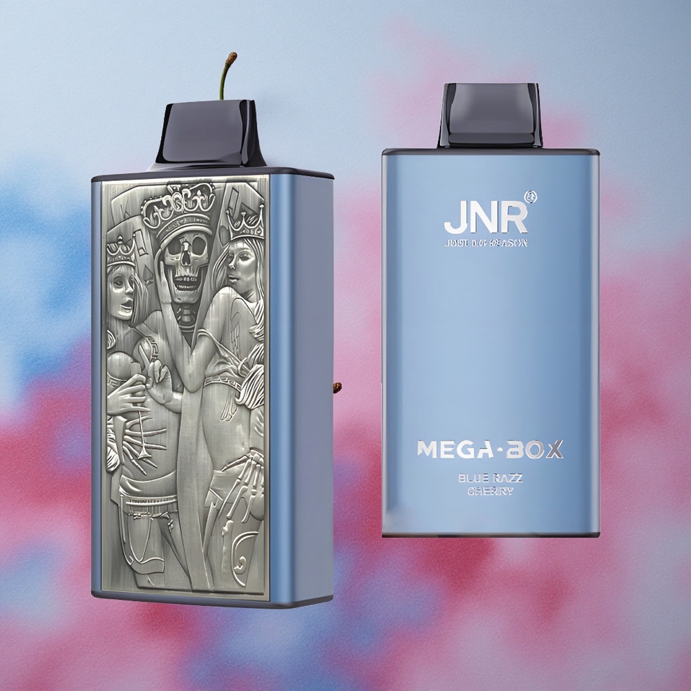 JNR Mega Box 25000 Puffs 30ml E-liquid Capacity Blue Razz Cherry