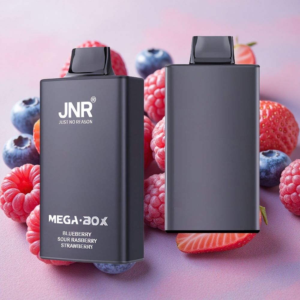 JNR Mega Box 25000 Puffs 30ml E-liquid Capacity Blueberry Sour Raspberry Strawberry