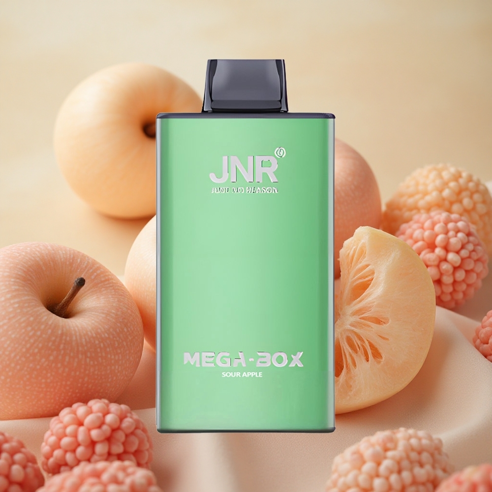 JNR Mega Box 25000 Puffs 30ml E-liquid Capacity Sour Apple