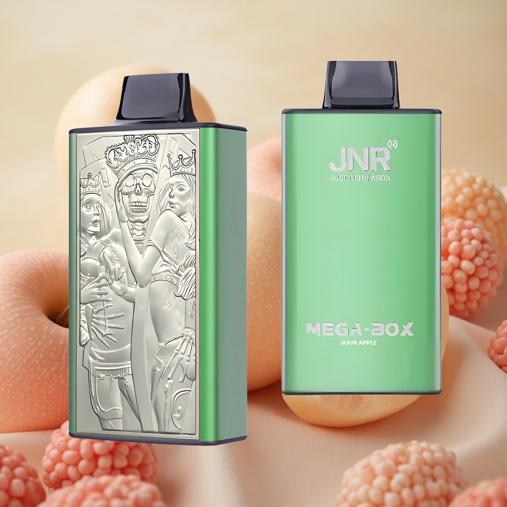 JNR Mega Box 25000 Puffs 30ml E-liquid Capacity Sour Apple