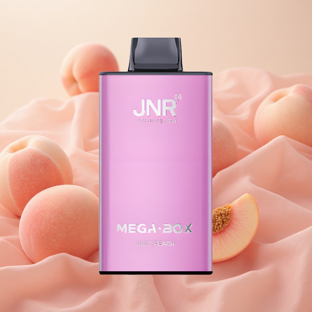 JNR Mega Box 25000 Puffs Dual Mesh Coil 30ml E-liquid Capacity Juicy Peach