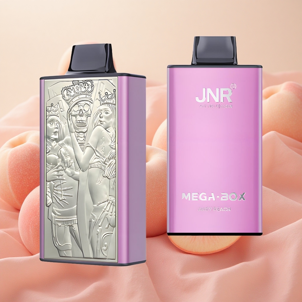 JNR Mega Box 25000 Puffs Dual Mesh Coil 30ml E-liquid Capacity Juicy Peach