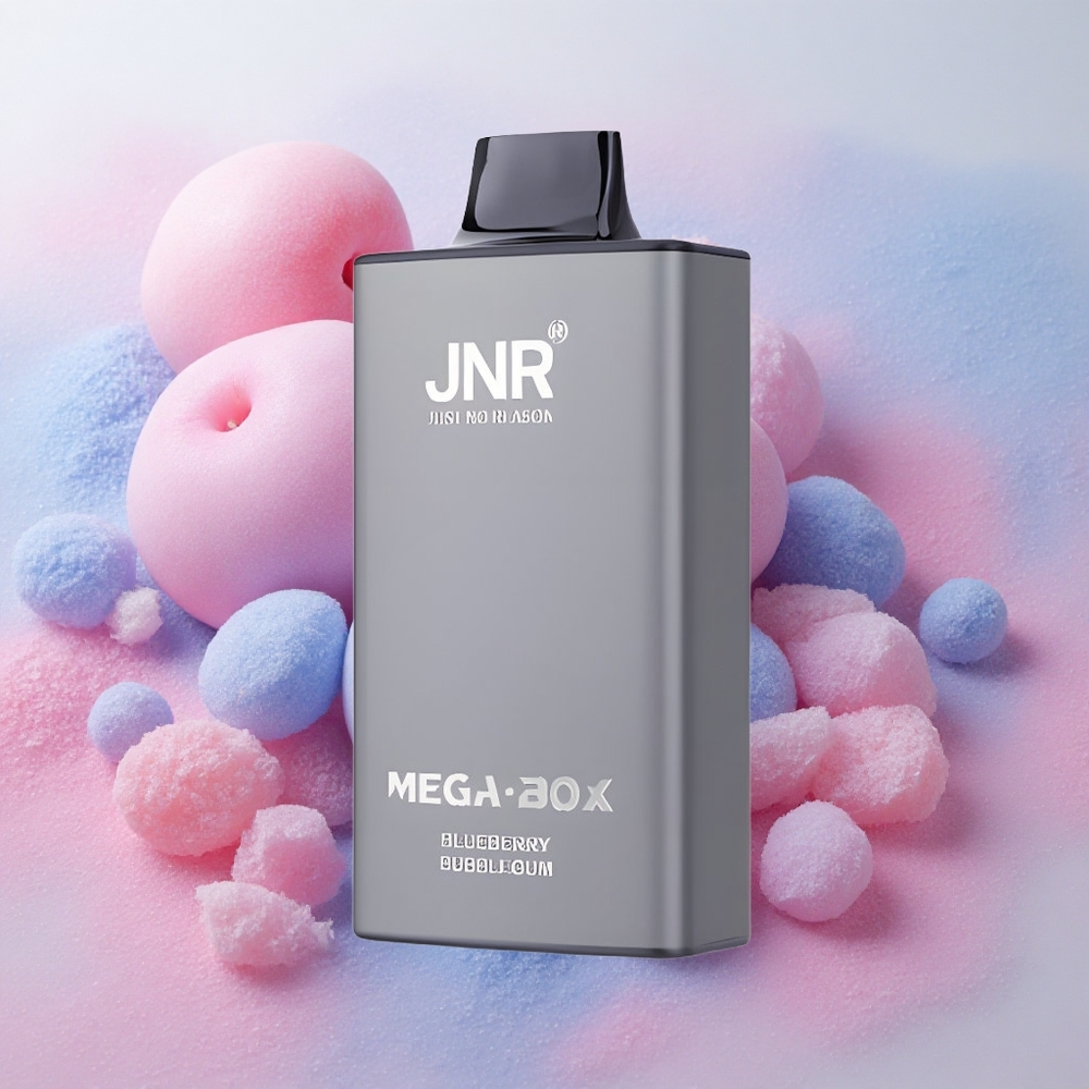 JNR Mega Box 25000 Puffs Dual Mesh Coil Blueberry Bubblegum
