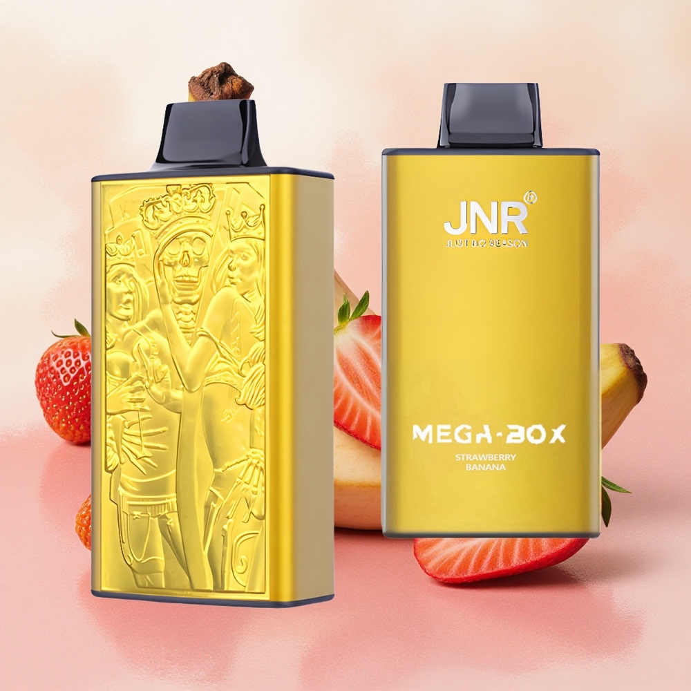 JNR Mega Box 25000 Puffs Dual Mesh Coil Strawberry Banana