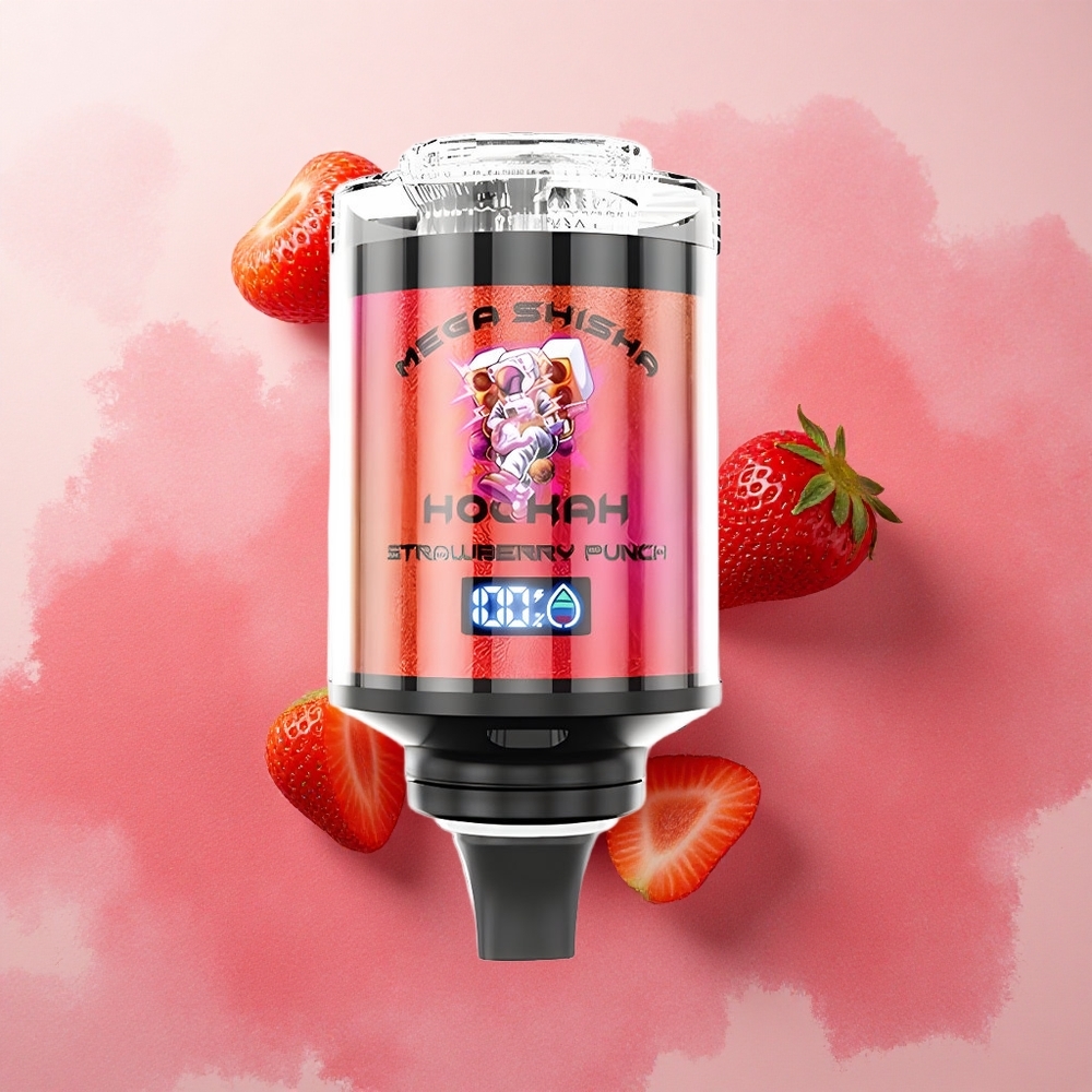 JNR Mega Shisha 100K 60ml E-liquid Capacity Strawberry Punch