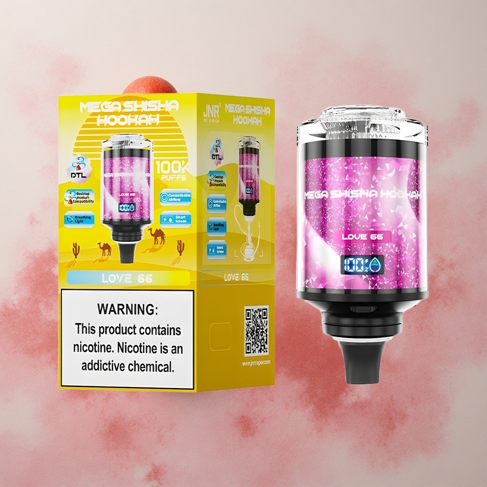 JNR Mega Shisha 100K Desktop 60ml E-liquid Capacity Love 66