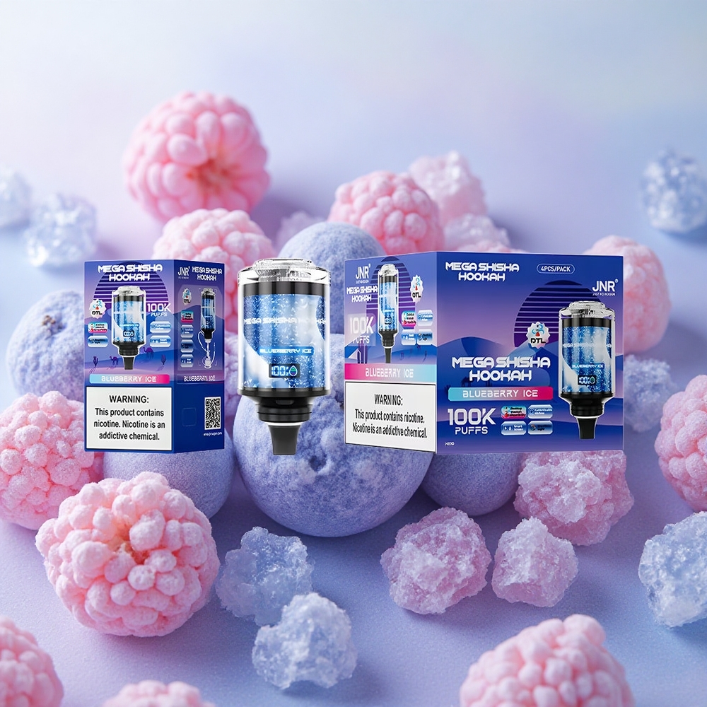JNR Mega Shisha 100K Desktop Smart Screen Blueberry Ice