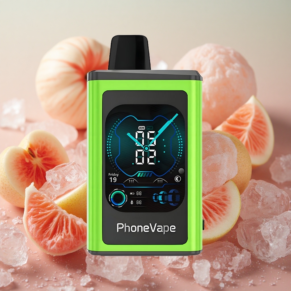JNR PhoneVape 30000 Adjustable Airflow Full Display Sour Apple Ice