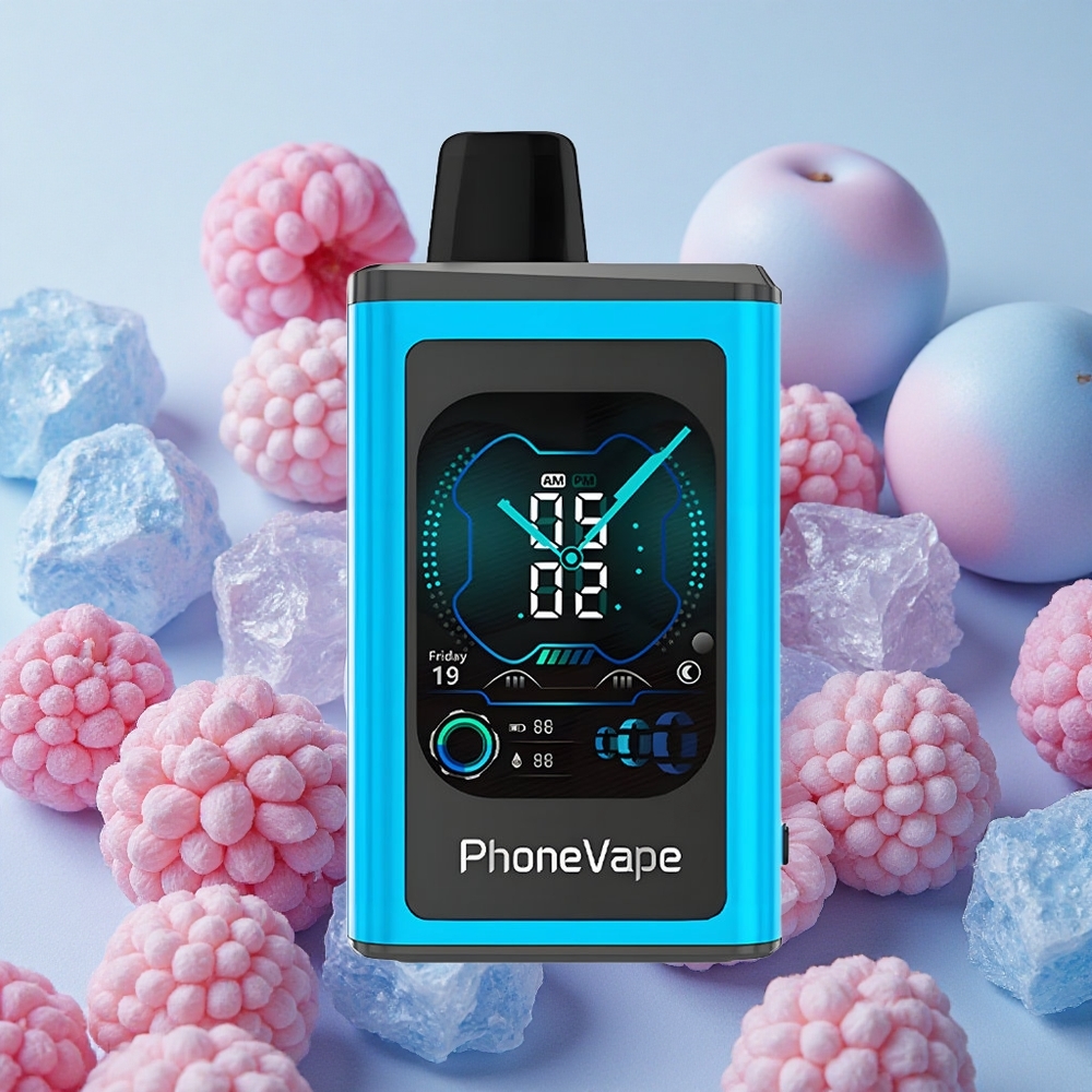 JNR PhoneVape 30000 puffs App Controlled Blue Razz Ice