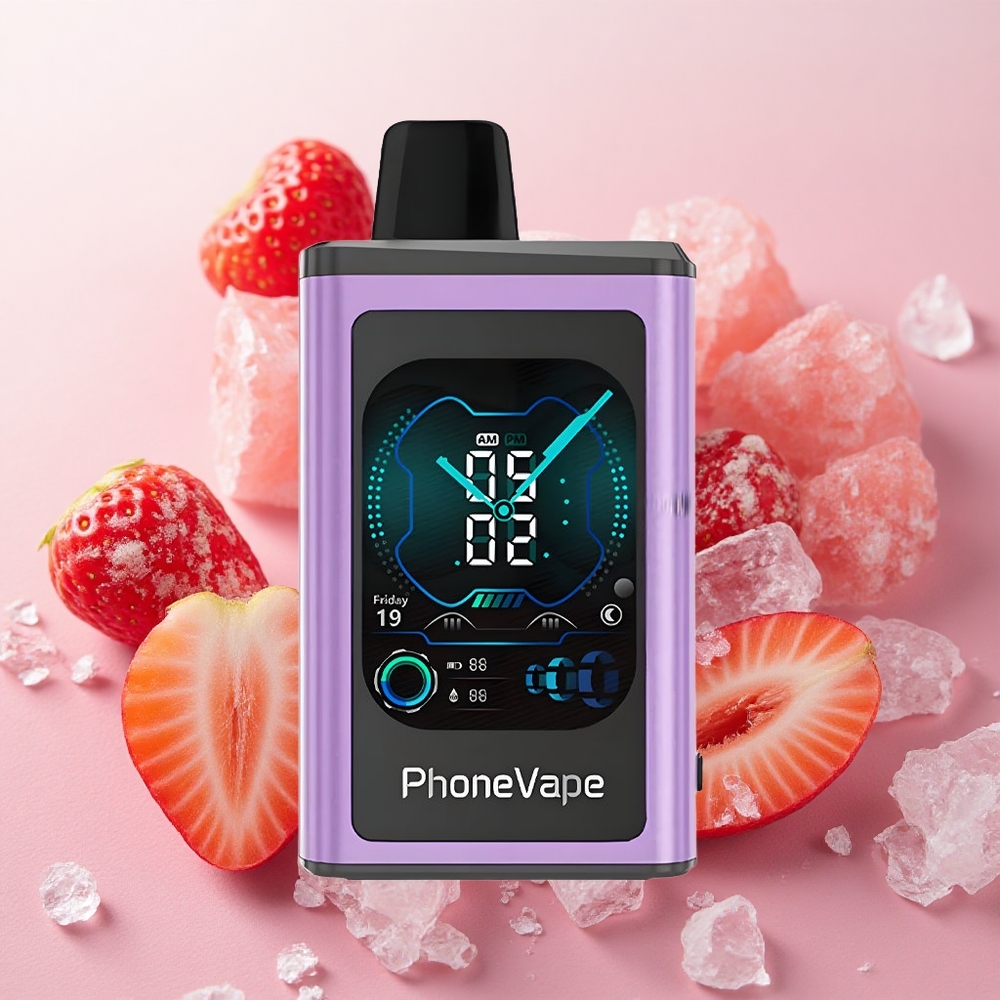 JNR PhoneVape 30000 puffs App Controlled Turbo Strawberry Ice