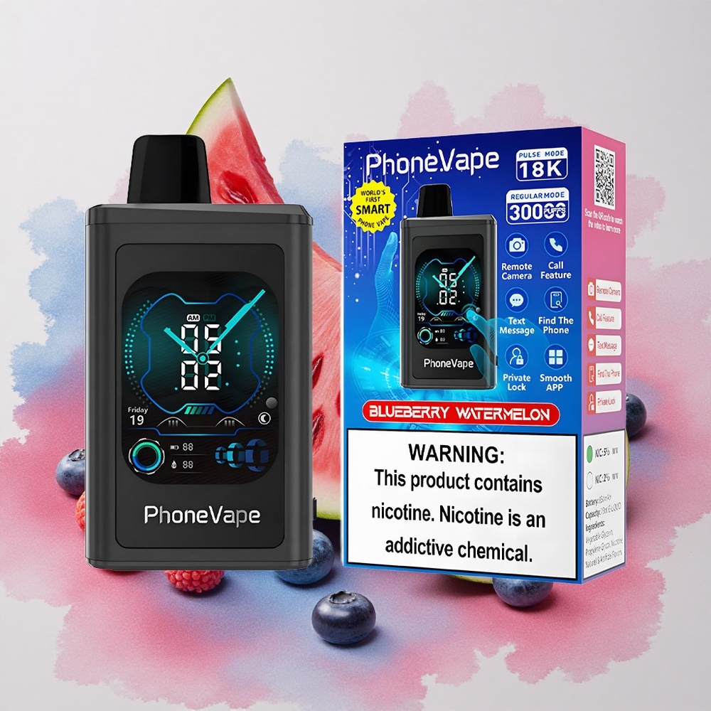 JNR PhoneVape 30000 puffs Turbo Adjustable Airflow Blueberry Watermelon
