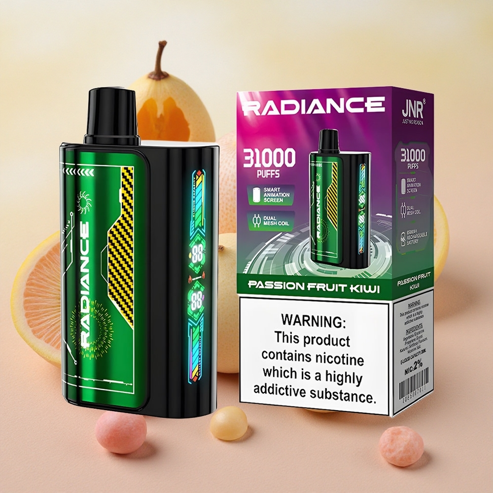 JNR Radiance 31000 Puffs 28ml E-liquid Capacity Passion Fruit Kiwi