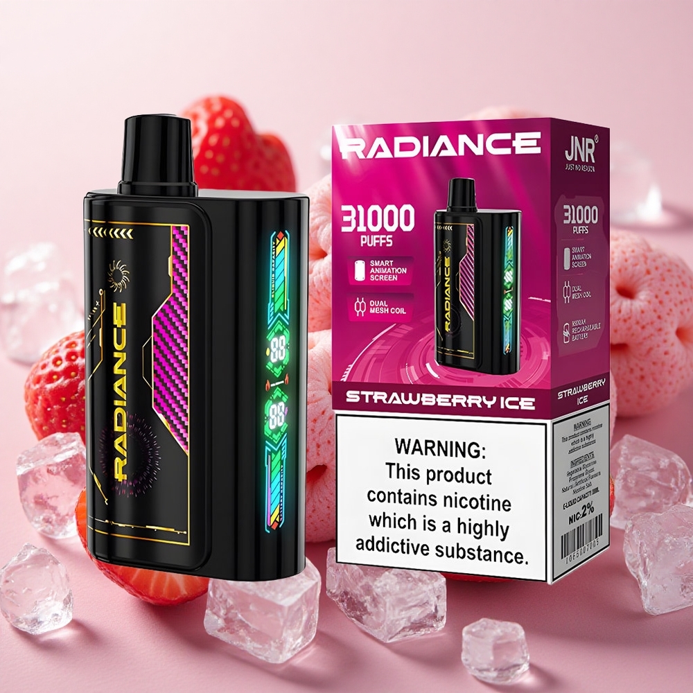JNR Radiance 31000 Puffs 28ml E-liquid Capacity Strawberry Ice