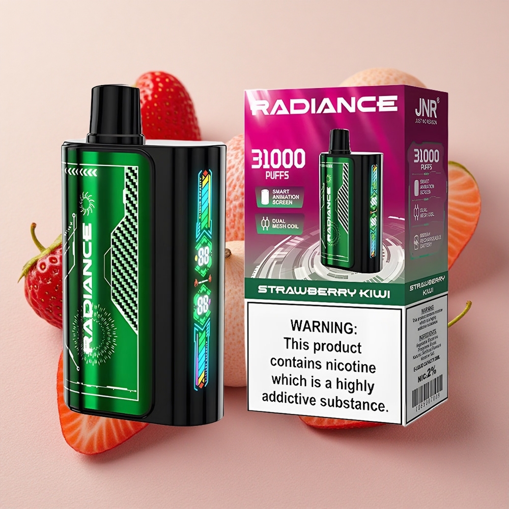 JNR Radiance 31000 Puffs 28ml E-liquid Capacity Strawberry Kiwi