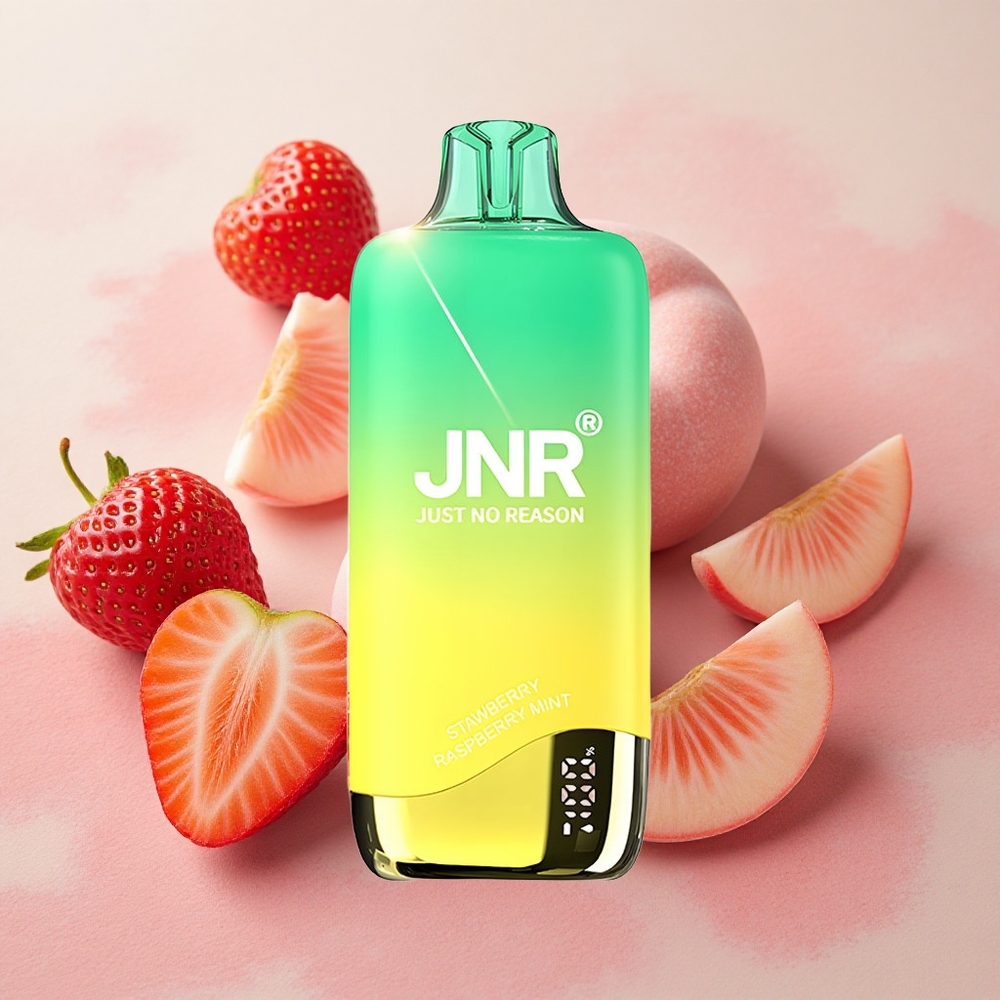 JNR Rainbow 10500 Puffs 18ml E-liquid Capacity Strawberry Peachmint