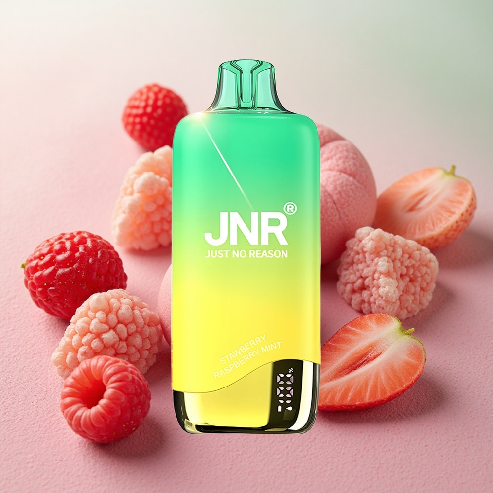 JNR Rainbow 10500 Puffs 18ml E-liquid Capacity Strawberry Raspberry Mint