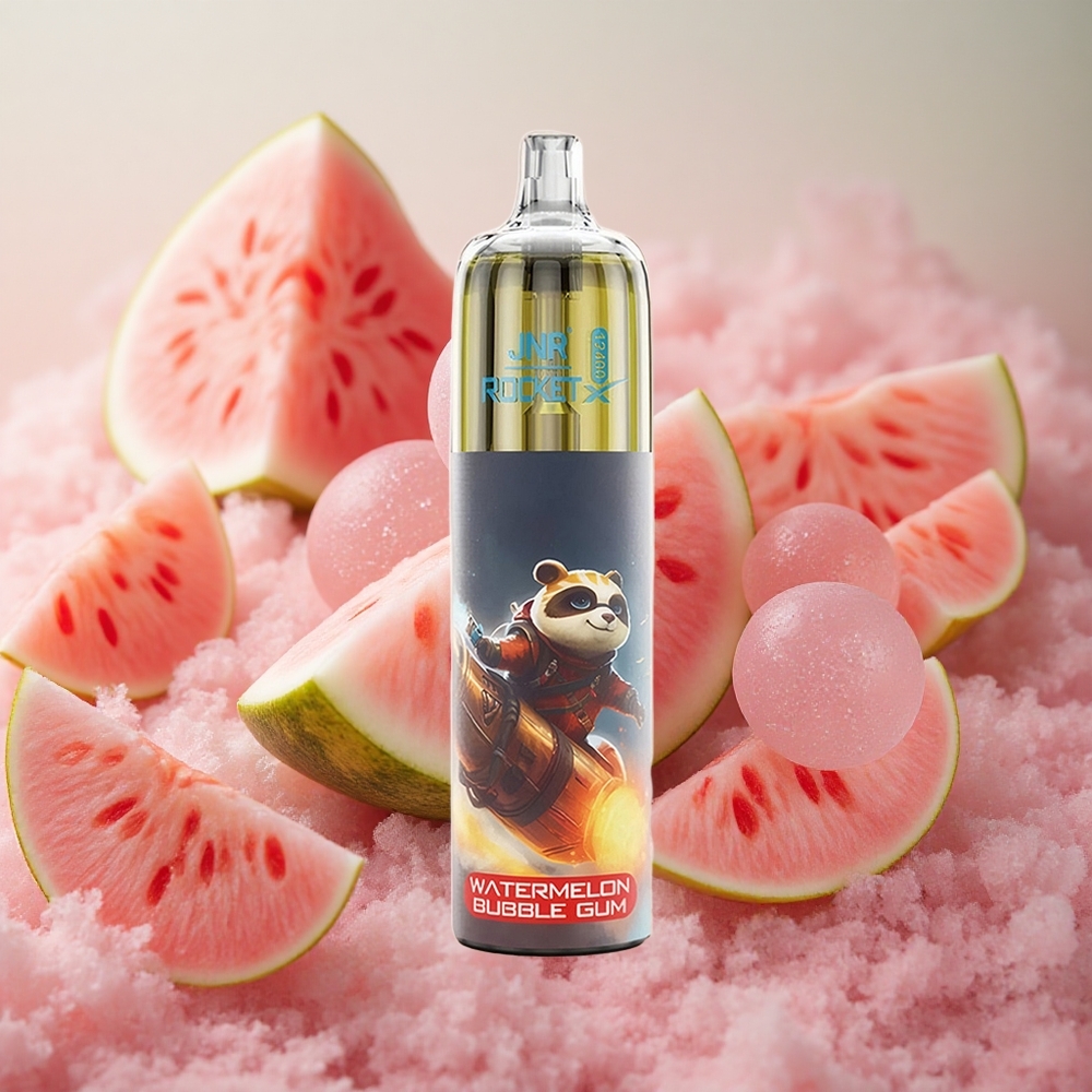 JNR Rocket-X 12400 Puffs 25ml E-liquid Capacity 5% Disposable Vape Watermelon Bubble Gum