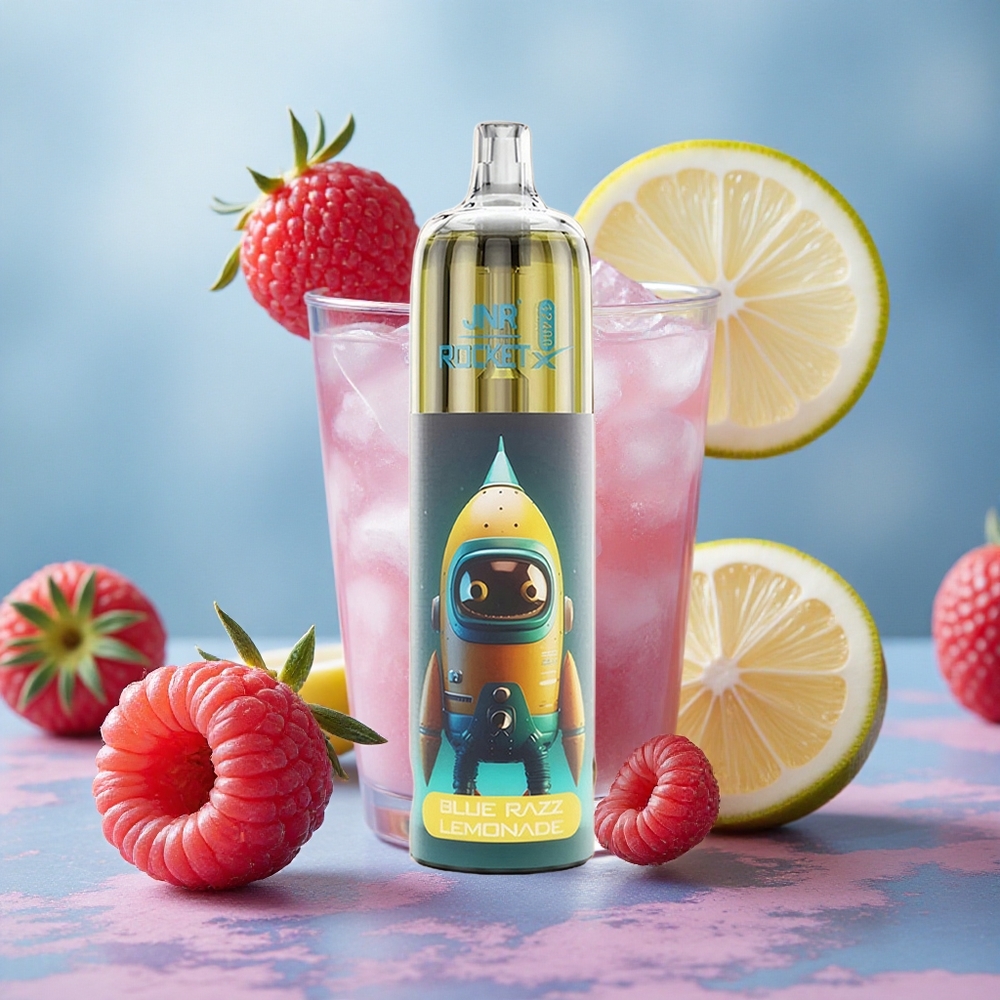 JNR Rocket-X 12400 Puffs 25ml E-liquid Capacity 850mAh Battery Blue Razz Lemonade