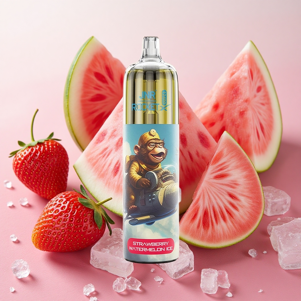 JNR Rocket-X 12400 Puffs 25ml E-liquid Capacity 850mAh Battery Strawberry Watermelon Ice