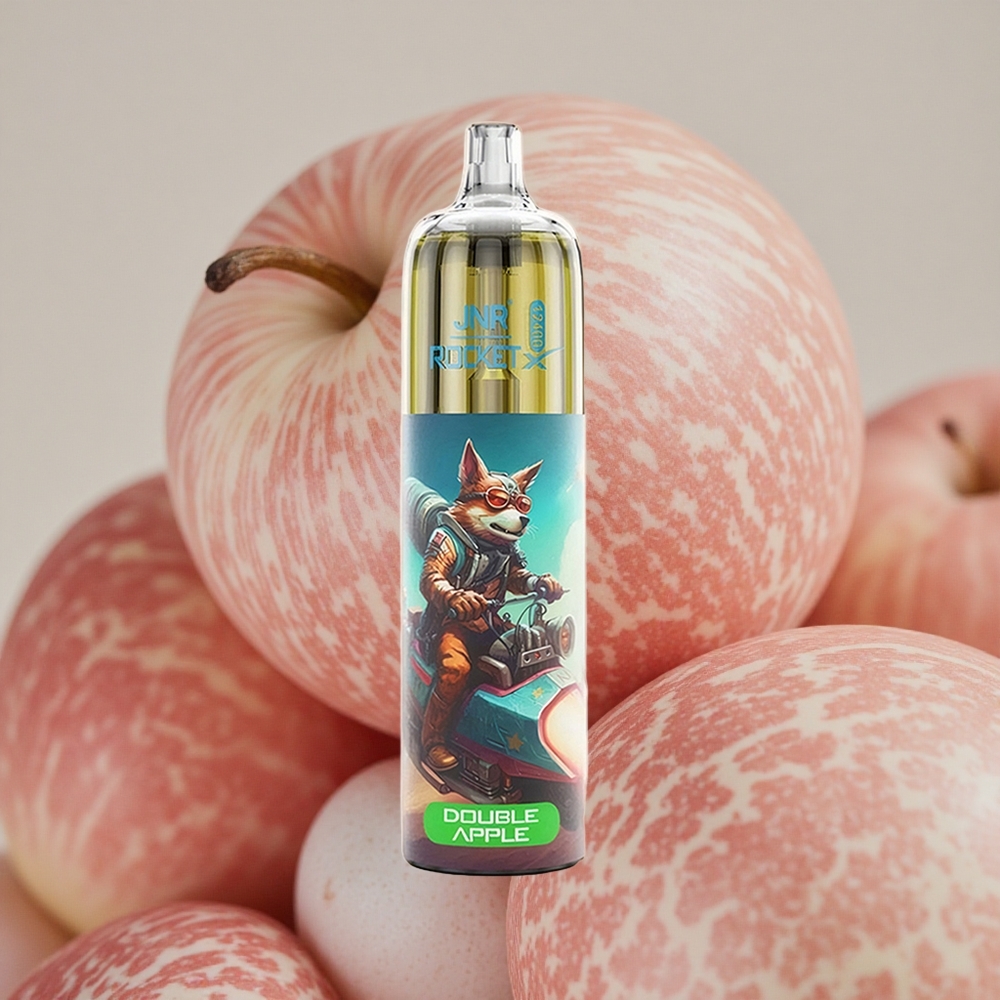 JNR Rocket-X 12400 Puffs 25ml E-liquid Capacity Double Apple RGB Adjustable Airflow