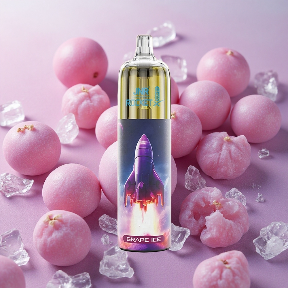 JNR Rocket-X 12400 Puffs 25ml E-liquid Capacity Grape Ice Disposable Vape