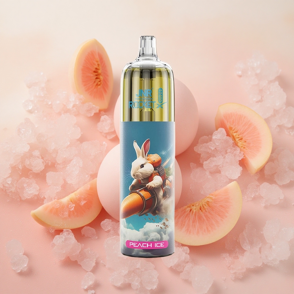 JNR Rocket-X 12400 Puffs 25ml E-liquid Capacity Peach Ice Disposable Vape