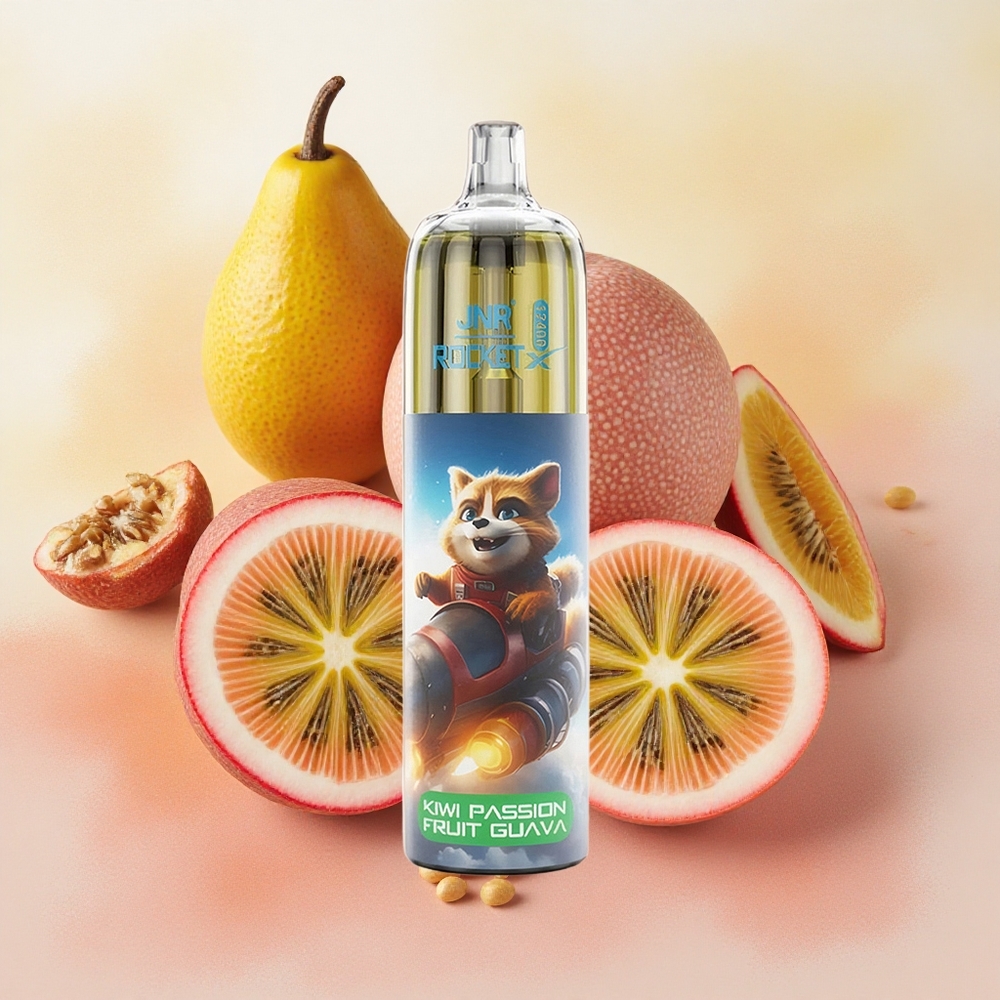 JNR Rocket-X 12400 Puffs RGB 25ml E-liquid Capacity Kiwi Passion Fruit Guava