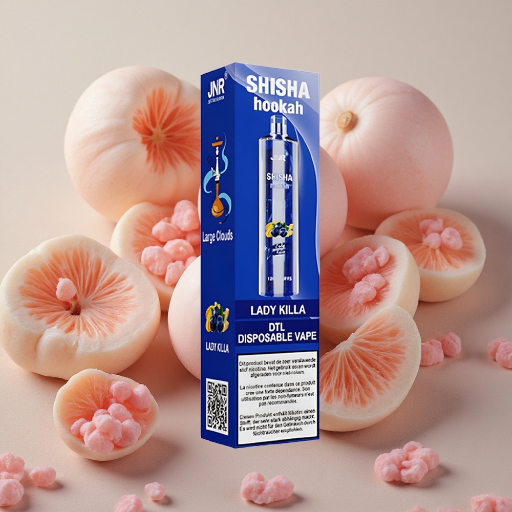 JNR Shisha Hookah 12000 Puffs 24ml E-liquid Capacity Lady Killa