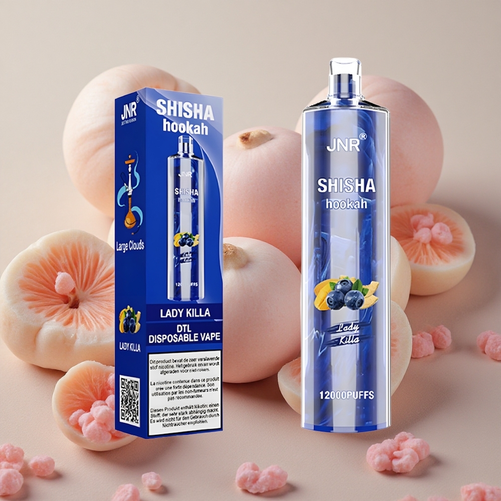JNR Shisha Hookah 12000 Puffs 24ml E-liquid Capacity Lady Killa