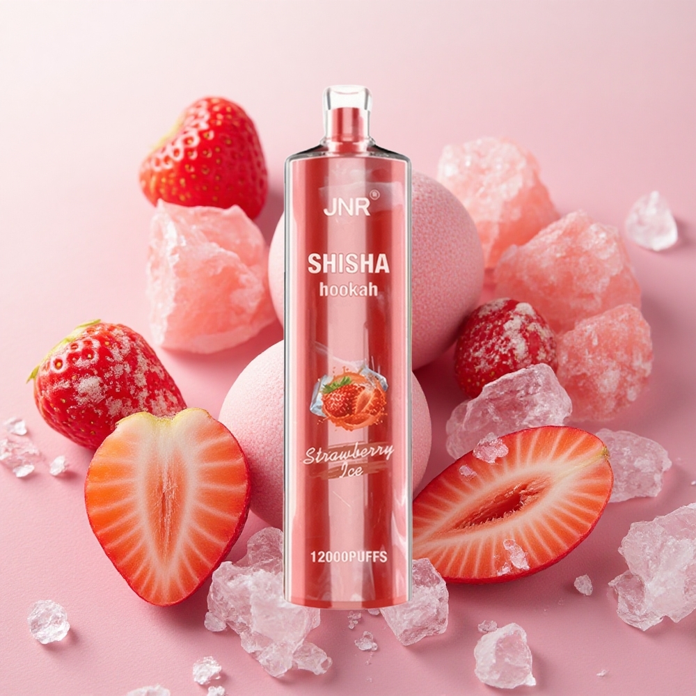 JNR Shisha Hookah 12000 Puffs 24ml E-liquid Capacity Strawberry Ice