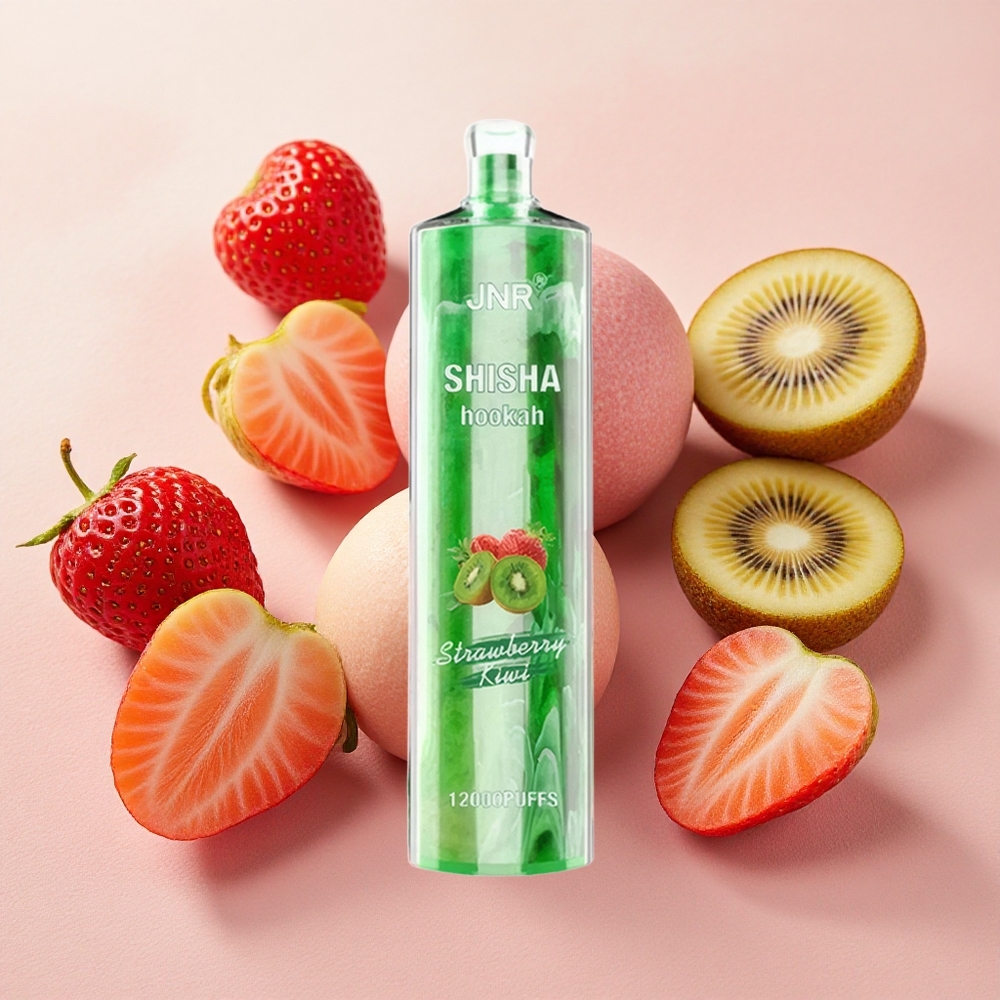 JNR Shisha Hookah 12000 Puffs 24ml E-liquid Capacity Strawberry Kiwi