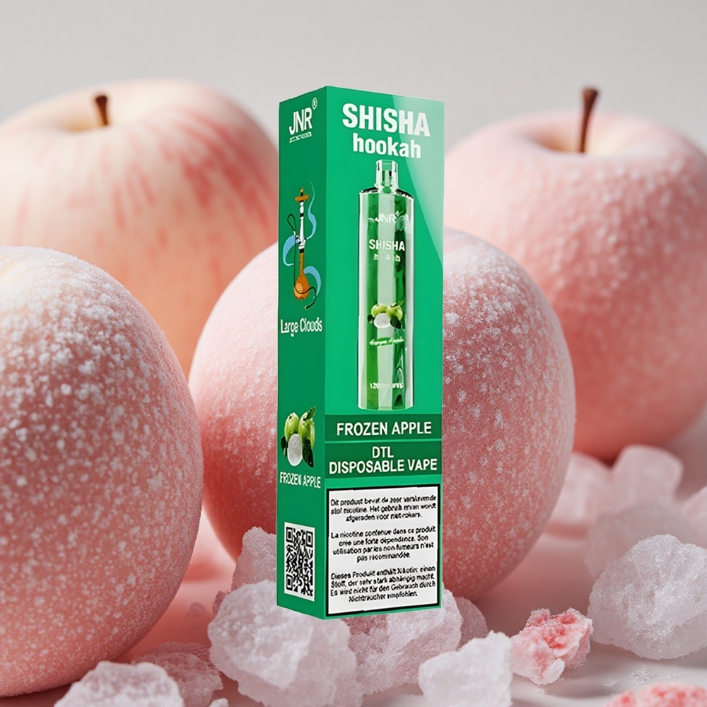 JNR Shisha Hookah 12000 Puffs 750mAh Battery Frozen Apple