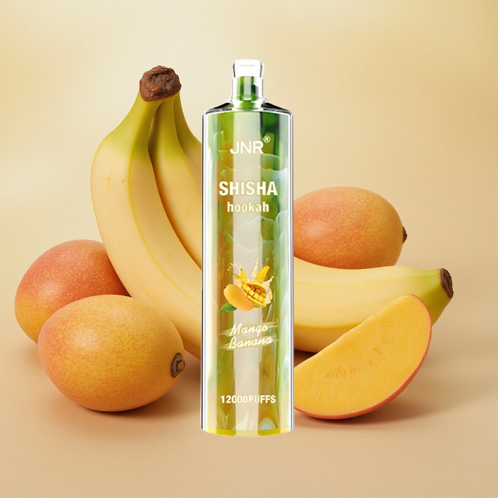 JNR Shisha Hookah 12000 Puffs 750mAh Battery Type-C Mango Banana