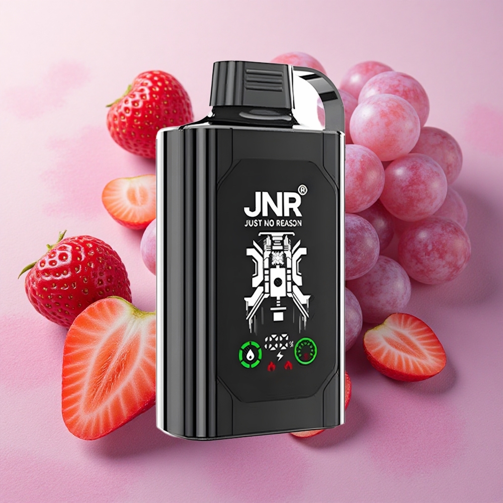JNR Shisha Box 20500 Puffs HD Display Dual Mesh Strawberry Grape