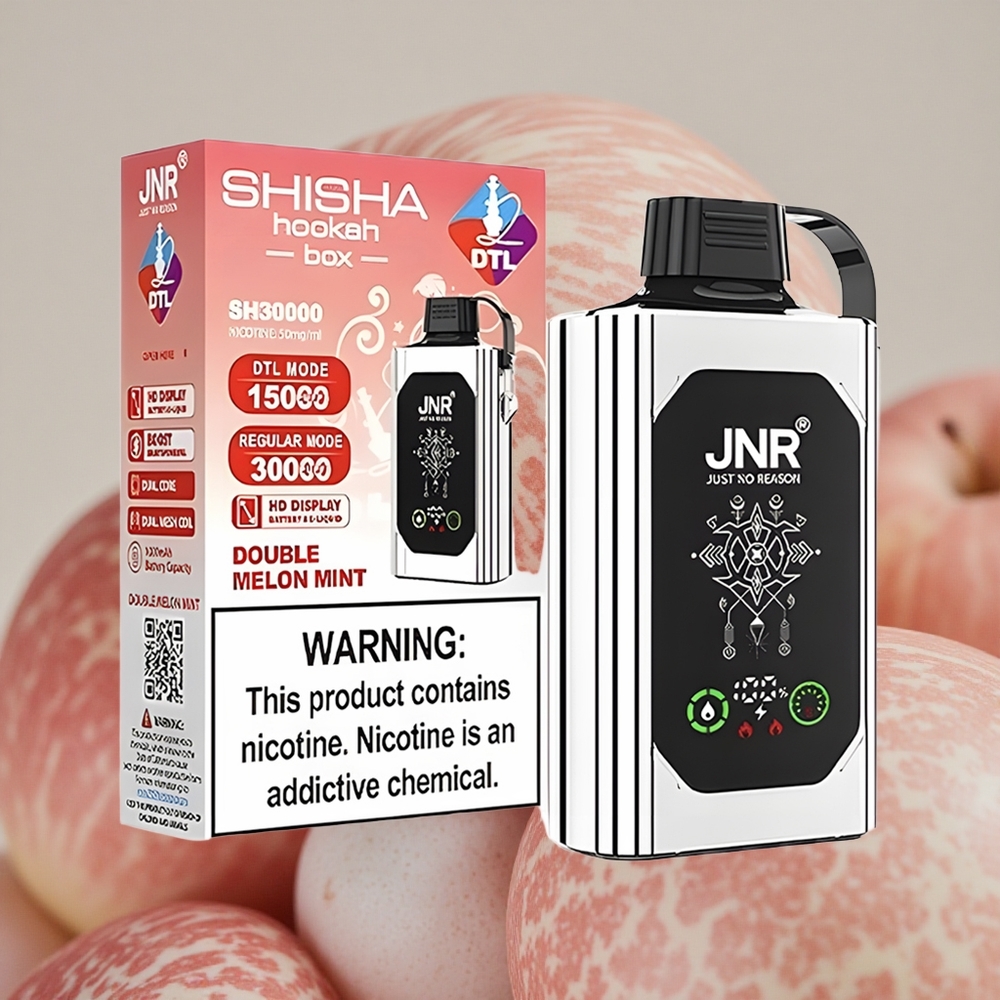 JNR Shisha Hookah 20500 Puffs 25ml E-liquid Capacity Dual Mesh Disposable Vape Double Apple