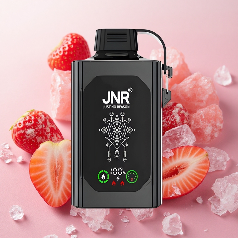JNR Shisha Hookah 20500 Puffs Dual Mesh HD Display Strawberry Ice