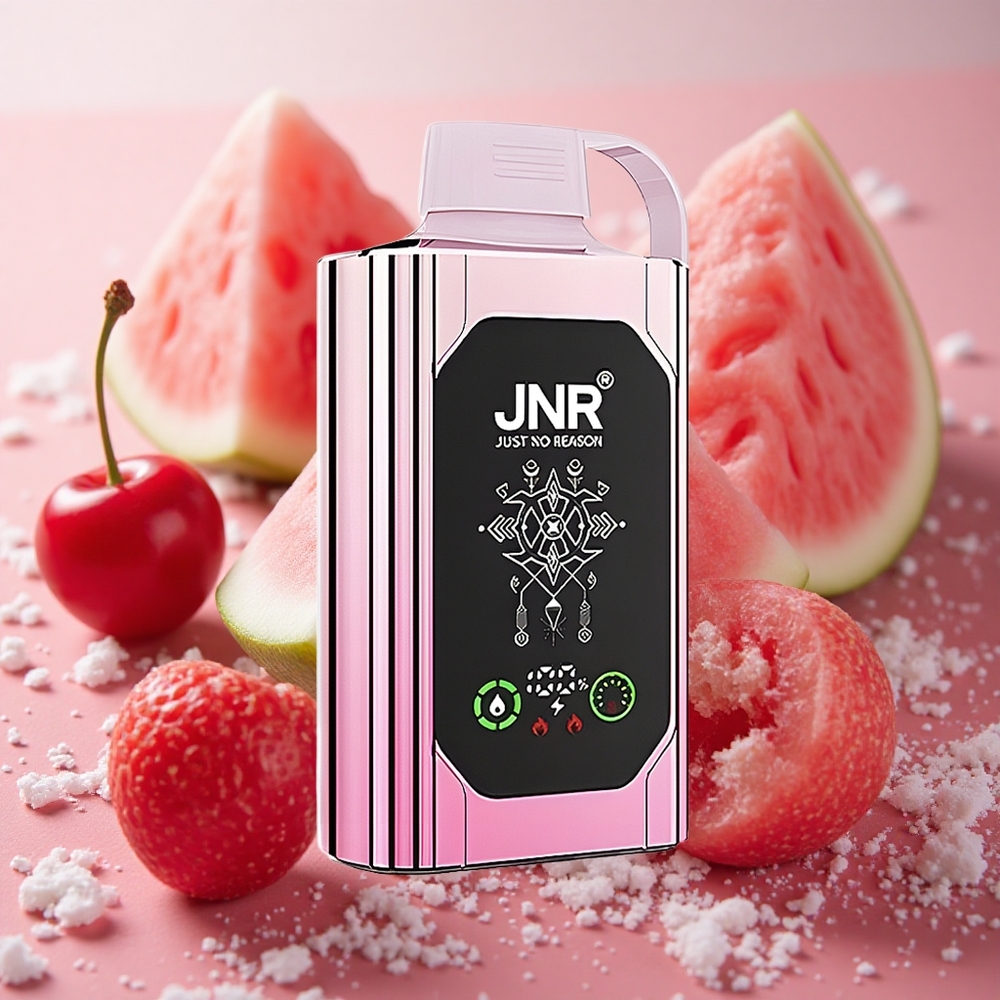 JNR Shisha Hookah 20500 Puffs HD Display Type-C Cherry Watermelon Freeze