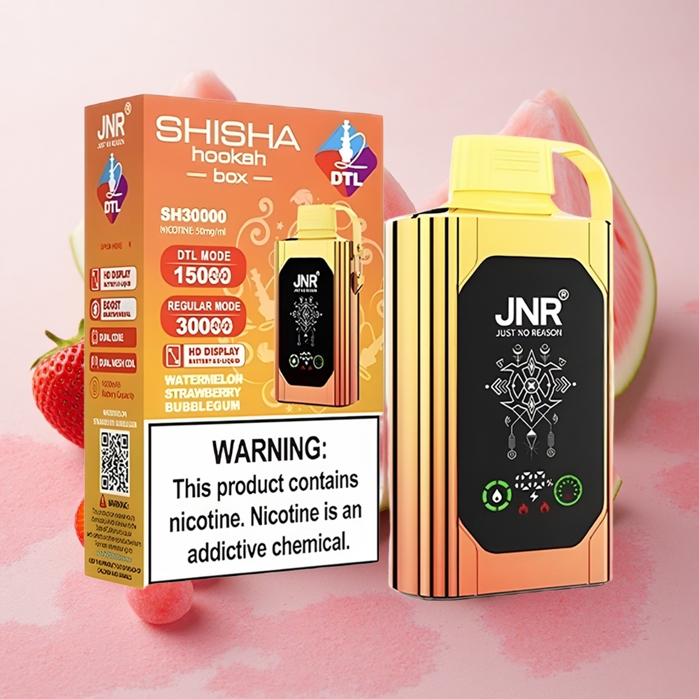 JNR Shisha Hookah 20500 Puffs HD Display Watermelon Strawberry Bubblegum