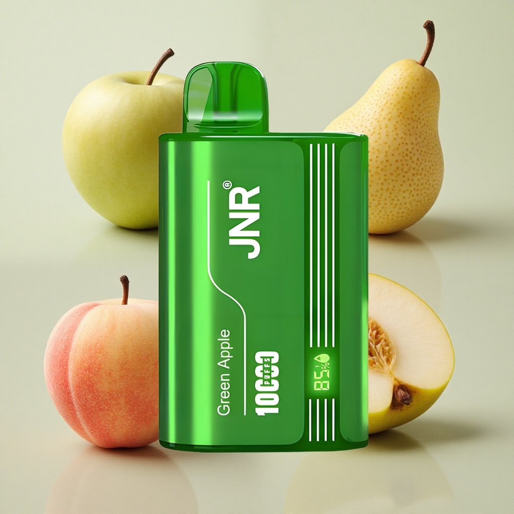 JNR Tank 10000 Puffs Digital Display Dual Mesh Green Apple Peach Pear