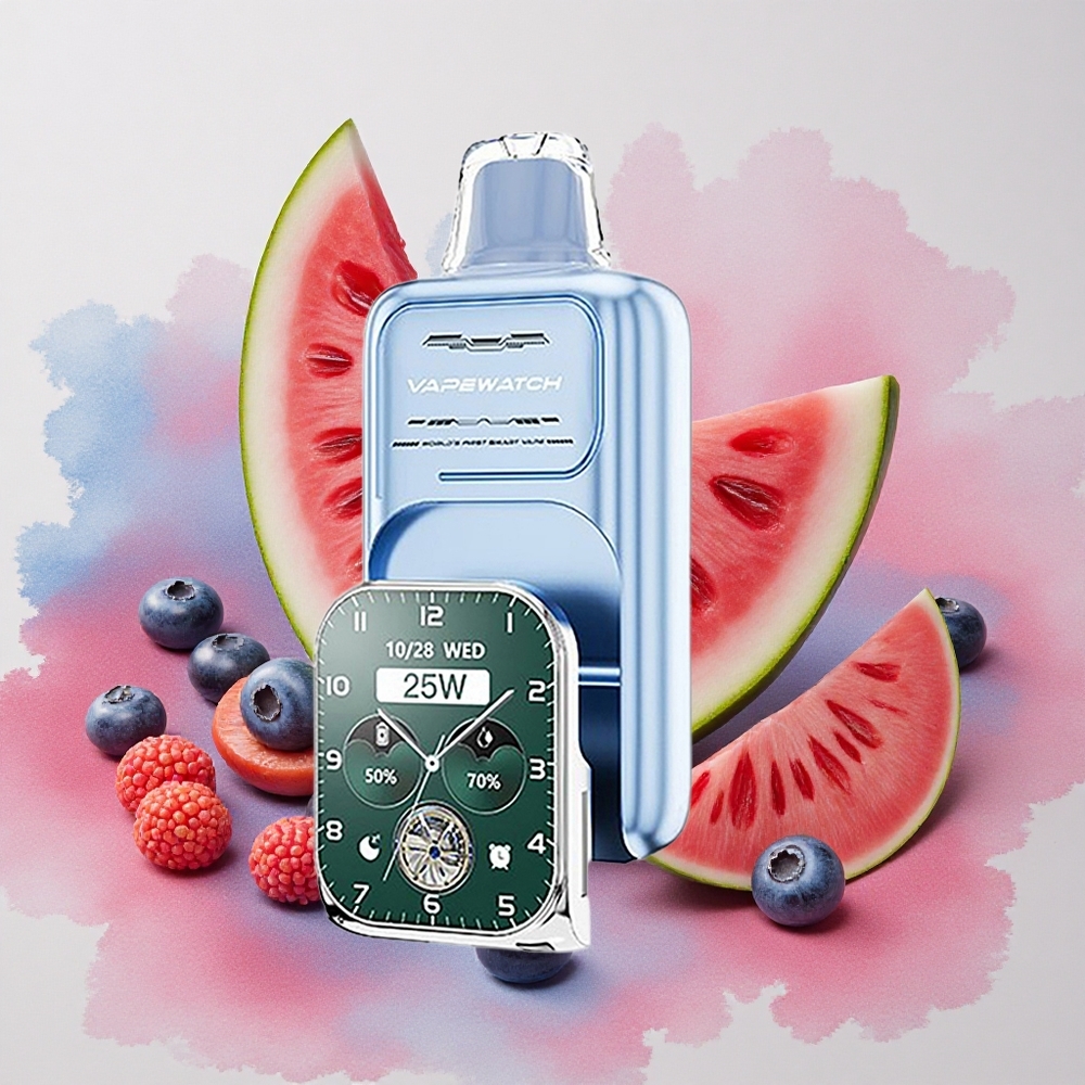 JNR VapeWatch 30000 Puffs 1000mAh Type-C Blueberry Watermelon