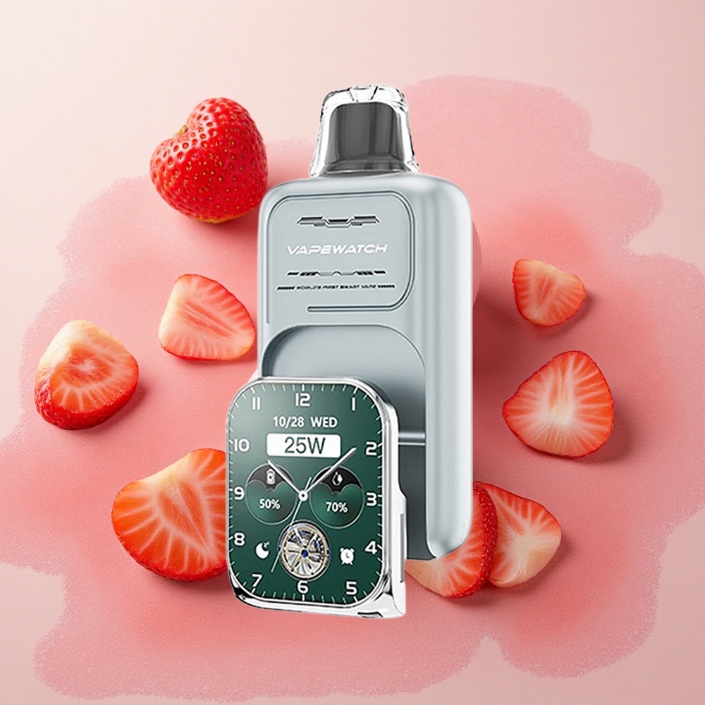 JNR VapeWatch 30000 Puffs 19ml E-liquid Capacity Dual Mesh Strawberry Ice