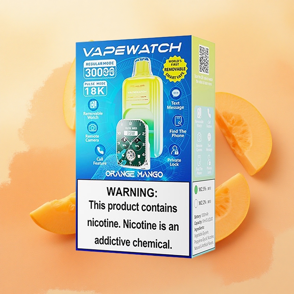 JNR VapeWatch 30000 Puffs 19ml E-liquid Capacity Orange Mango