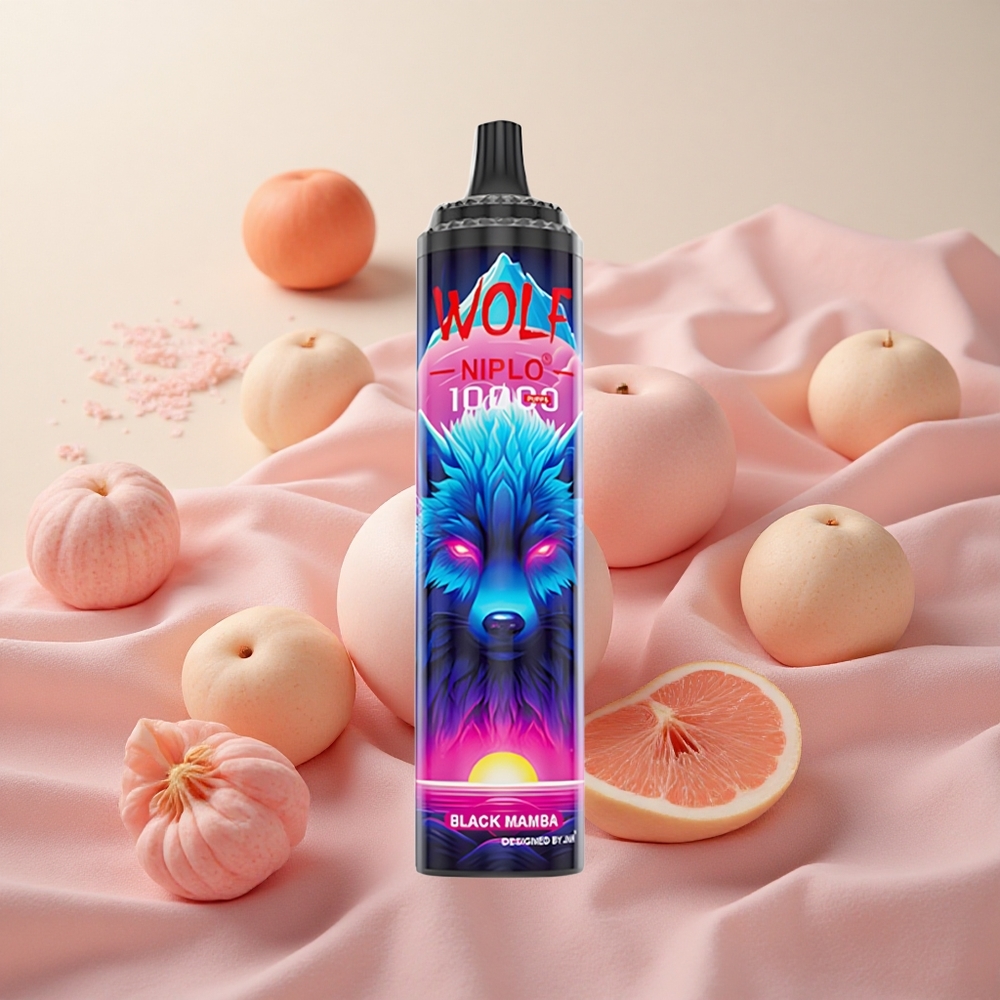 JNR Wolf Niplo 10000 Puffs 20ml E-liquid Capacity Black Mamba