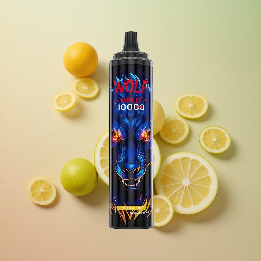 JNR Wolf Niplo 10000 Puffs 20ml E-liquid Capacity Lemon & Lime